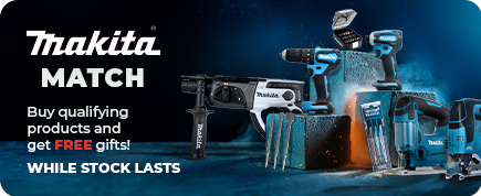 Earn free gifts with October's Makita Match deals