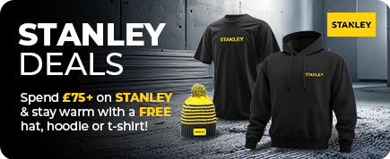 Spend £75 on STANLEY for a FREE hat, t-shirt or hoodie