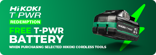 HIKOKI T-PWR Tabless Battery Redemption