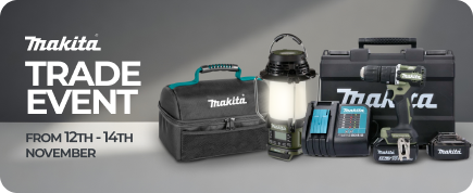 Makita Trade Rewards: Earn gifts from 12th - 14th November