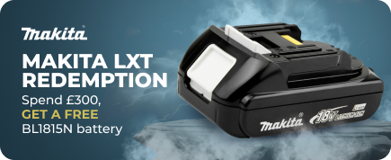 Makita LXT Redemption: Spend £300, get a free BL1815N battery