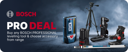 Bosch Pro Deal: Buy any Bosch Professional levelling tool & choose an accessory from the range