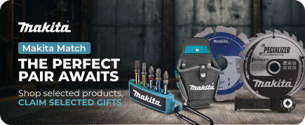 Makita Match: Buy selected products, claim selected gifts