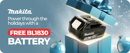 Power through the holidays with a FREE Makita BL1830