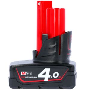 Milwaukee Genuine M12B4 12V M12 Red Lithium Ion 4.0Ah Battery