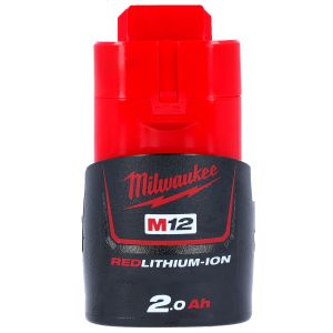 Milwaukee Genuine M12B2 M12 12V Red Lithium-Ion 2.0Ah Battery