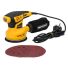 TOUGH MASTER® Orbital Sander Corded 125mm 230-240V Electric Sander with sandpaper, dust bag - 280 Watts (TM-RS312E)