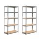 Hilka Two Sets 175kg 5 Tier Boltless Shelving | SHG5175X2