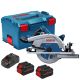 Bosch GKS 18V-68GC 18V BITURBO Cordless 190mm Circular Saw With 2 x 5.5Ah Batteries, Charger & L-Boxx - 06016B5170