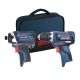 Bosch GDR 12V-105 12V Cordless Impact Driver With GSR 12V-20 Drill Driver & Tool Bag