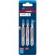 Bosch T118AHM Stainless Steel Carbide Jigsaw Blade Pack of 3 - 2608900561 