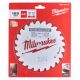 Milwaukee 4932471311 ATB Wood Circular Saw Blade - 165mm x 5.8" x 24 Teeth