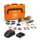 Fein AMM 500 Plus Top Select AS 18V AMPShare Brushless Oscillating Multi Tool With 31 Piece Accessories, 1 x 2.0Ah Battery, Charger in Case