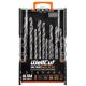 WellCut WC-HSS19PU 1-10mm Ultra High Quality HSS Twist Drill Bit Set with 19 Pieces