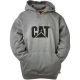 Caterpillar Trademark Hooded Sweatshirt - Size: 4X Colour: Heather Grey