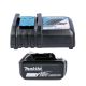 Makita Genuine DC18RC 7.2 - 18V Li-Ion Fast Charger + 1 x BL1850 5Ah Battery