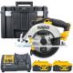 DeWalt DCS391 18V XR li-ion 165mm Circular Saw With 2 x 5.0Ah Batteries, Charger & Case