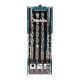 Makita D-74756 4 Piece SDS-Plus TCT Drill Bit Set