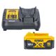 Dewalt Genuine DCB184 18V 5.0Ah Lithium-Ion Slide Battery With DCB115 Charger 