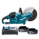 Makita DCE090ZX1 18V / 36V Cordless Brushless 230mm Disc Cutter With 2 x 5.0Ah Batteries & Charger