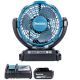 Makita DCF102 14.4/18V LXT Cordless Portable Fan With 1 x 5.0Ah Battery & Charger