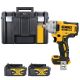 DeWalt DCF891N 18V XR Cordless Brushless Hog Ring Anvil Impact Wrench With 2 x 4.0Ah Batteries & Case