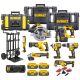 DeWalt DCK853P4 18V XR Cordless Brushless 8 Piece Power Tool Kit With 4 x 5.0Ah Batteries, Dual Port Charger, Toughsystem Tool Boxes & Trolley