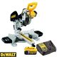 DeWalt DCS365P1 18V XR Cordless 184mm Slide Mitre Saw With 1 x 5.0Ah Battery & Charger