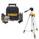 DeWalt DW089K 3 Way Self-Levelling Multi Line Laser in Carry Case With 1/4" 0.75-1.84m Extendable Tripod