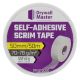 Drywall Master Self-Adhesive Scrim Tape White Heavy Duty Fiberglass 50mm x 50m (DM-ST5050)