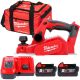 Milwaukee M18BP 18V Li-ion 82mm Cordless Planer With 2 x 5.0Ah Batteries, Charger & Tool Bag