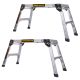  TOUGH MASTER 760 x 300mm Step Up Aluminium Work Platform Pack of 2