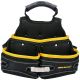 TOUGH MASTER Tool Belt Pouch, Fixing Pouch with 3 Wide Pockets for Tools, Nails and Small Parts