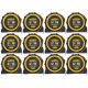 TOUGH MASTER® Tape Measure AUTOLOCK with 25mm Magnetic Blade Metric / Imperial - 5 Metres - Pack of 12