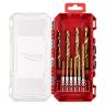 Milwaukee 4932493865 10 Piece Shockwave HSS-G Tin Red Hex Drill Bit Set