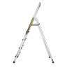 Step ladder folding aluminium & steel 5 steps top hand rail