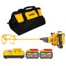 DeWalt DCD240X2 54V XR Cordless Brushless Paddle Mixer With 2 x 9.0Ah Batteries, Charger & Bag