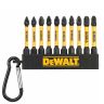 Dewalt DT7276-QZ 50mm 10 Piece Pz1 Pz2 Pz3 High Impact Screwdriver Bit Keyring