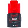 Milwaukee Genuine M12B2 M12 12V Red Lithium-Ion 2.0Ah Battery