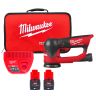 Milwaukee M12FSDR75-202B 12V Fuel Cordless 75mm Random Orbital Sander With 2 x 2.0Ah Batteries, Charger & Tool Bag