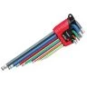 Wiha WHA43850 ErgoStar Colour 9 Piece Hex Ball End L-key Set 